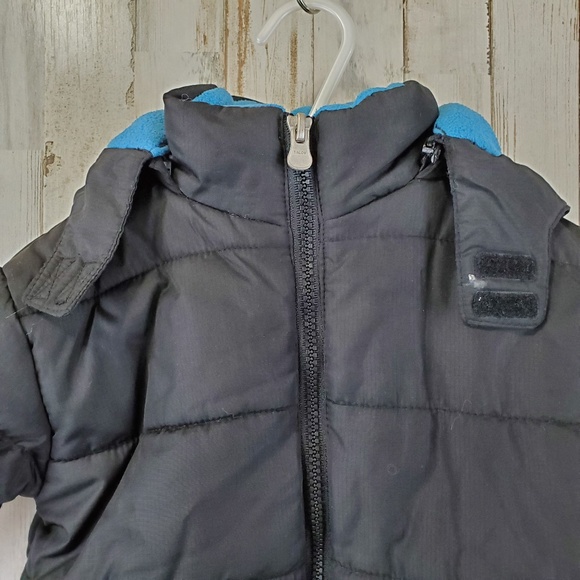 5/$25 Athletic Works Boys Jacket Coat 18 Months Black Fleece Lined Quilted W6 - Picture 2 of 6